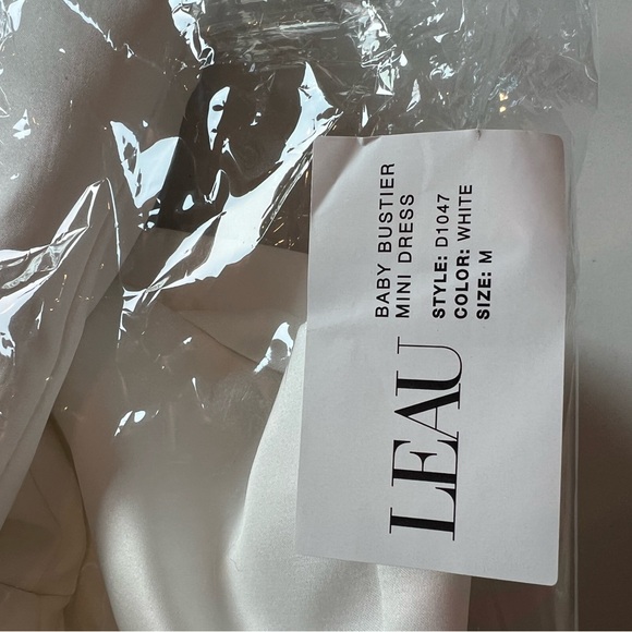 LEAU BABY BUSTIER MINI DRESS - WHITE - Picture 3 of 5